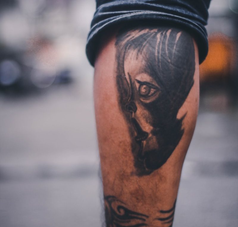 black ink tattoo